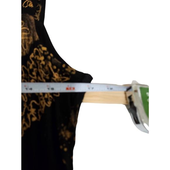 Black Embroidered Maxi Dress Medium - Picture 7 of 8